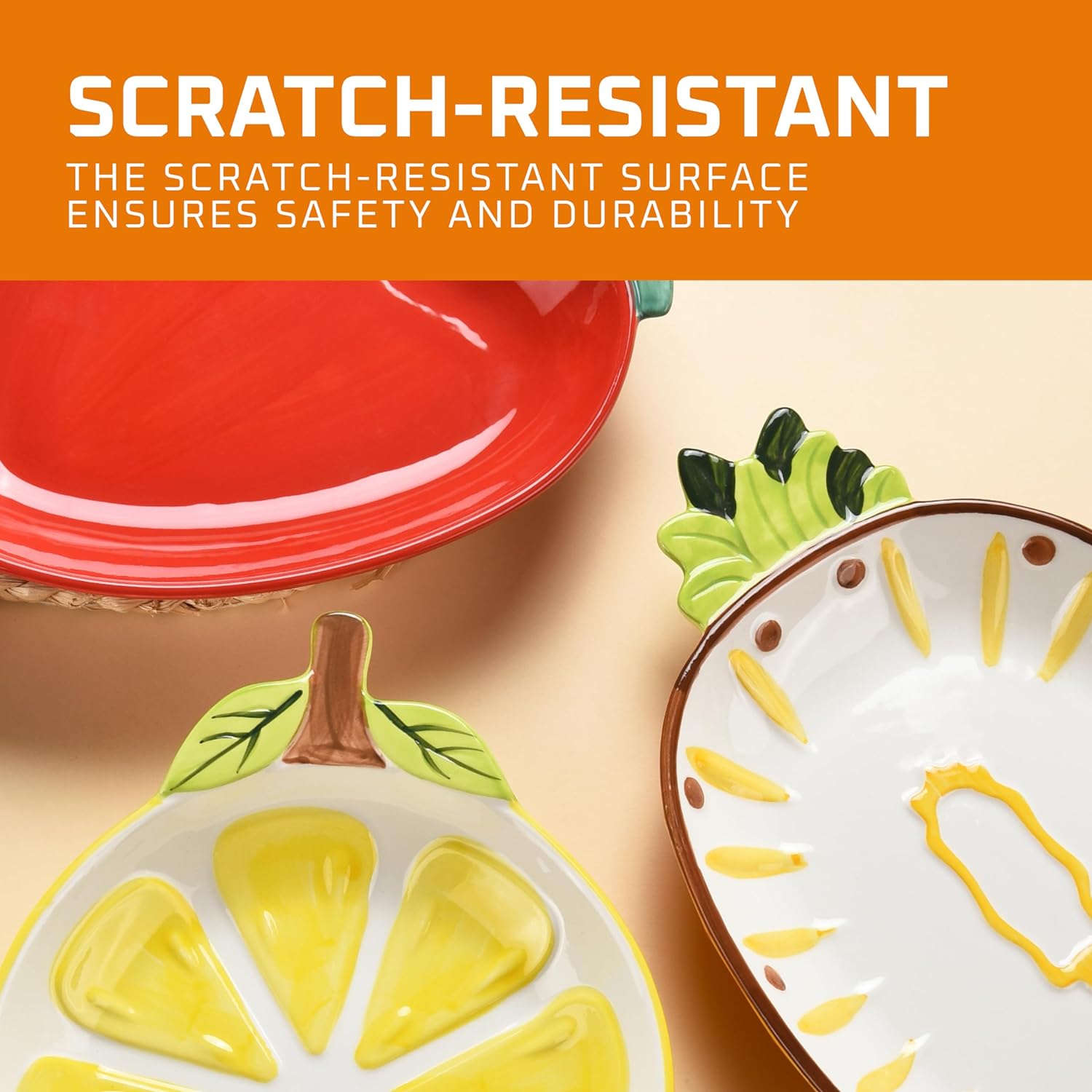 Ceramic Plate Sets, Decorative Service Plates , Serving Plates -7.08L x 9.44W x 1.37h Inches Ceramic Plate Sets, Decorative Service Plates , Serving Plates -7.08L x 9.44W x 1.37h Inches